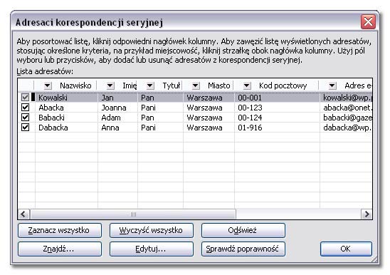 Korespondencja seryjna