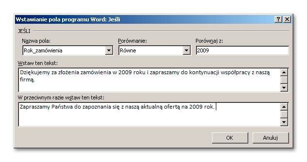 Korespondencja seryjna - word 2007