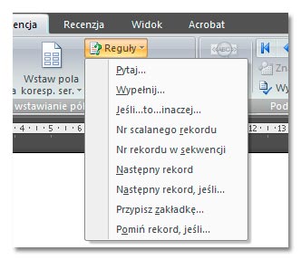 Korespondencja seryjna - word 2007