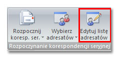 Korespondencja seryjna - word 2007